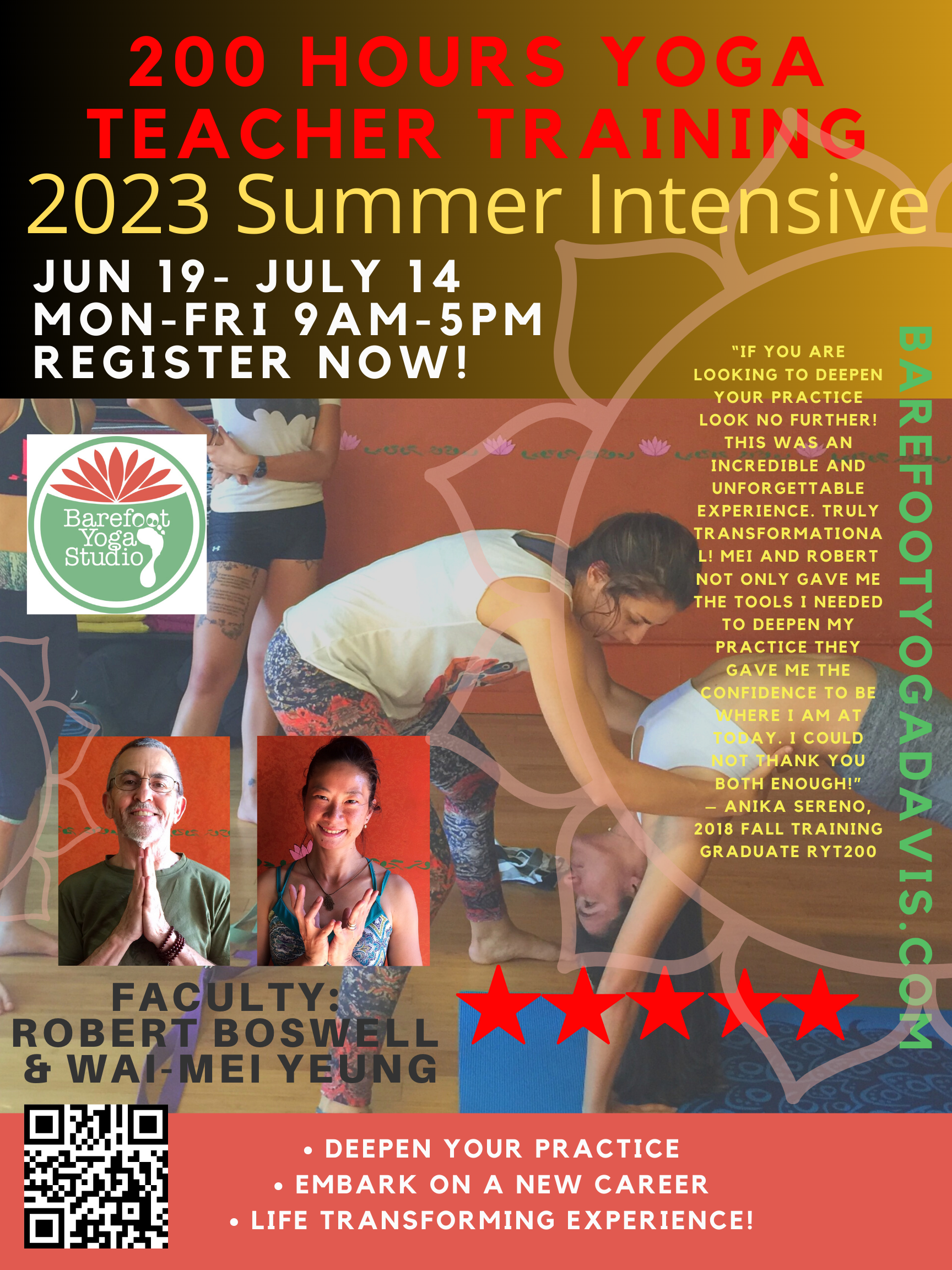 Yoga Teacher Training Summer Intensive June 19!