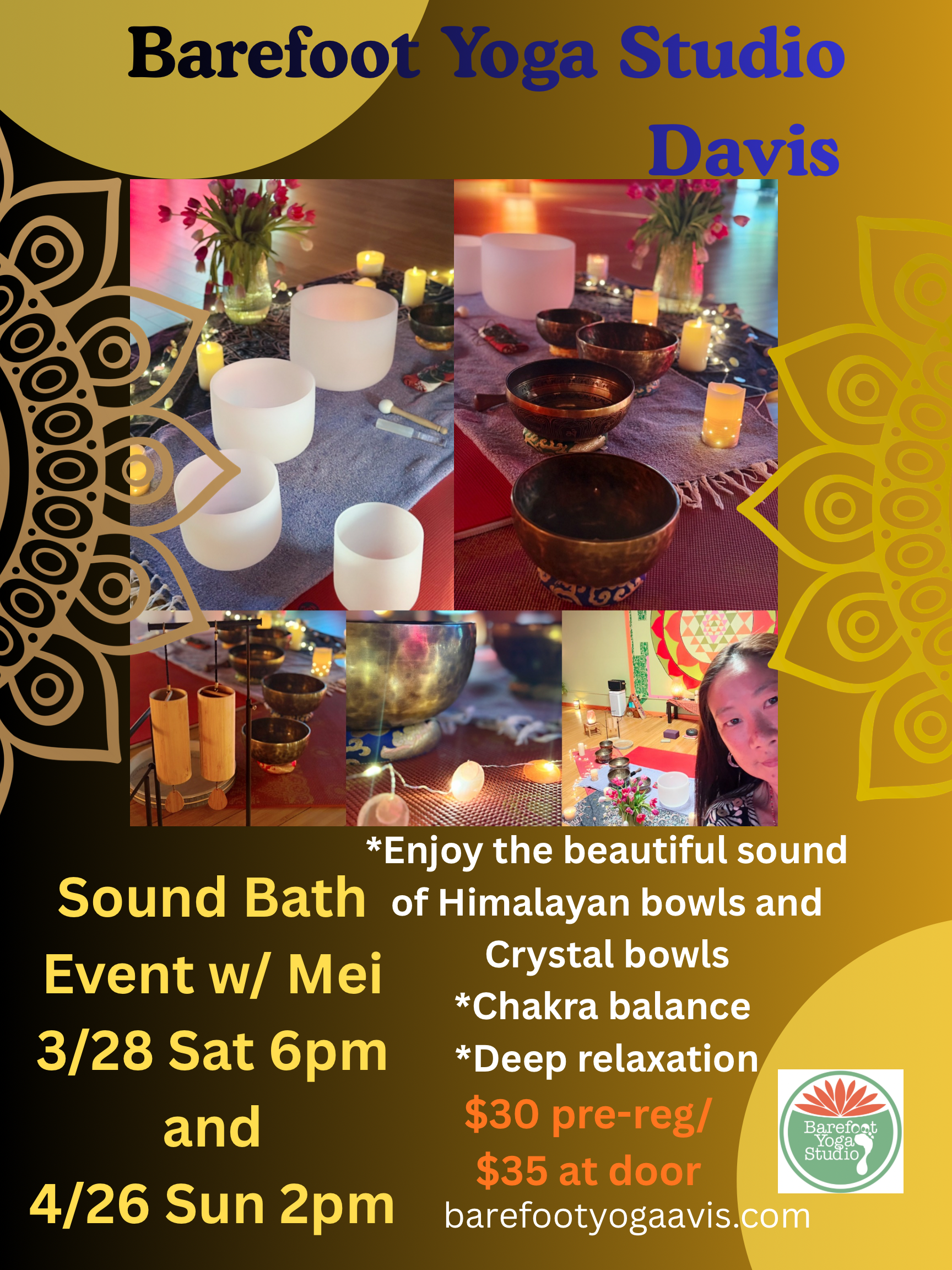 Spring Event! Sound Bath in March and April! Don’t miss!