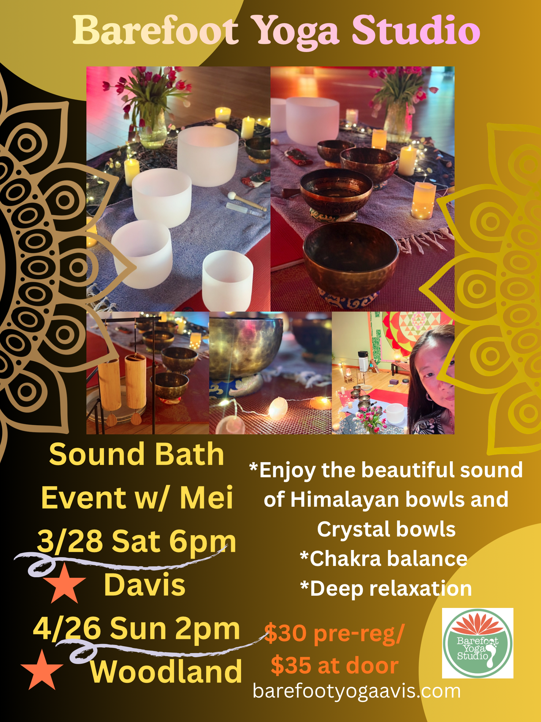 Spring Event! Sound Bath in March and April! Don’t miss!