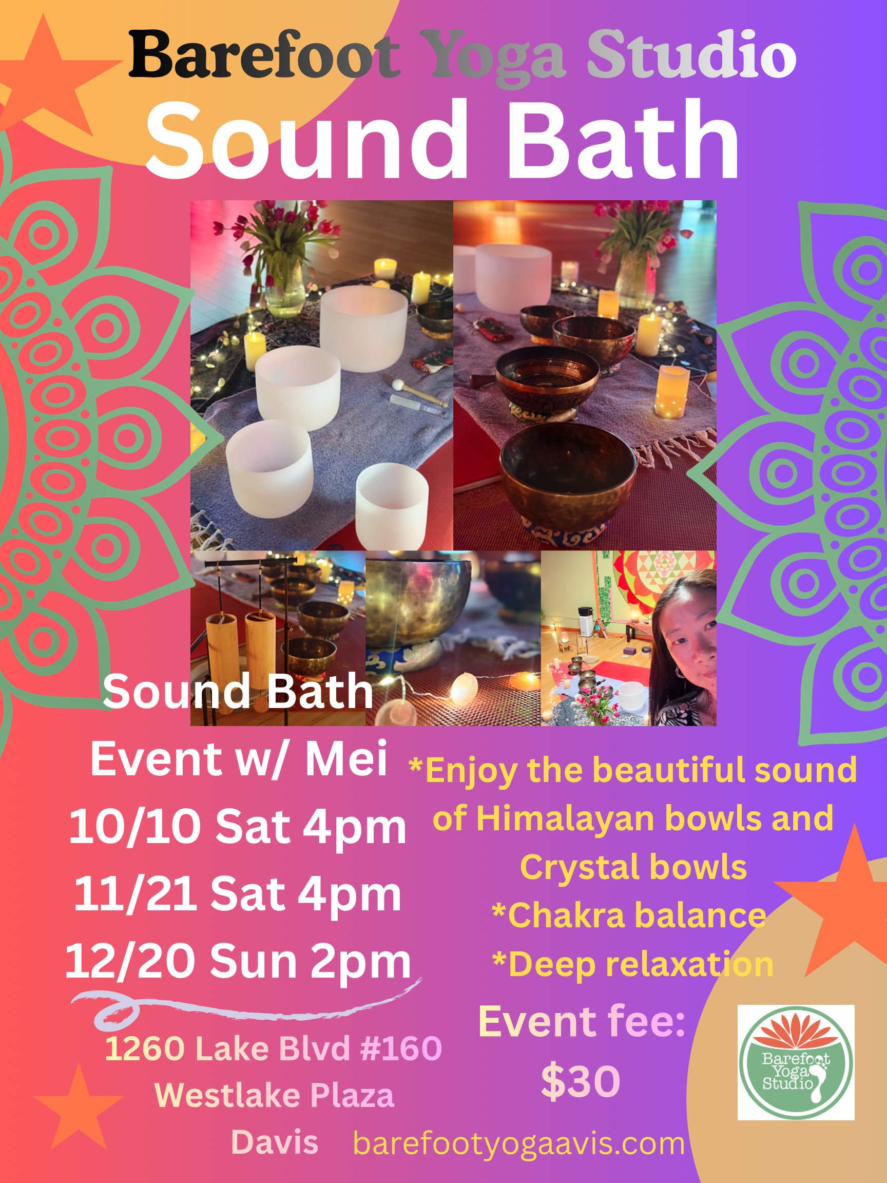 FALL Winter Sound Bath Event in Davis